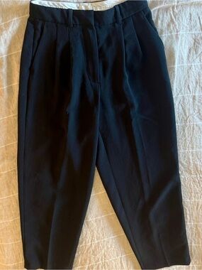 Aritzia Black Tailored High-Waist Trousers